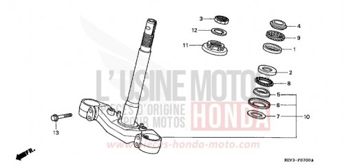 STEERING STEM FES125W de 1998
